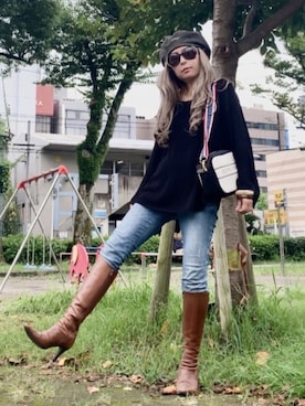 「GOODENOUGH（グッドイナフ）のアイテム」を使った、noah🐈さん（レディース・160cm）の秋コーディネート