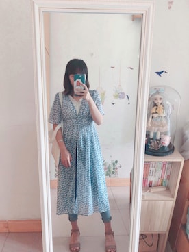 「Another Edition（アナザーエディション）のアイテム（ピーコート）」を使った、椒盐鱿鱼さん（レディース・150cm）の夏コーディネート