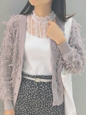 「ehka sopo（エヘカソポ）のアイテム（アンサンブル）」を使った、椒盐鱿鱼さん（レディース・150cm）の冬コーディネート