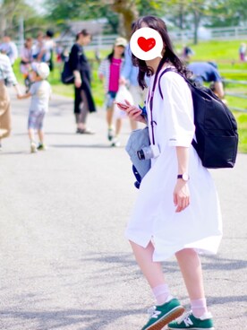 「アイテム（シャツワンピース）」を使った、chanponowearさん（レディース・158cm・20代）の秋コーディネート