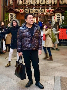 「FENDI（フェンディ）のアイテム（スリッポン）」を使った、かつさん（メンズ・174cm）の冬コーディネート