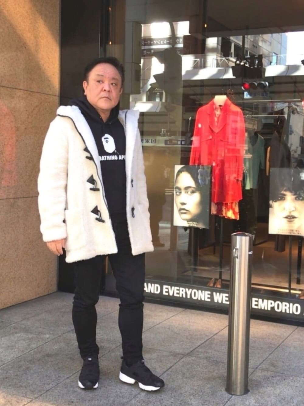 ダッフルコートを使った「A BATHING APE」の人気ファッション