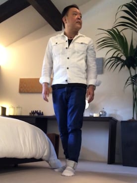 「Jeffrey Campbell（ジェフリーキャンベル）のアイテム（シューズ）」を使った、かつさん（メンズ・174cm）の夏コーディネート