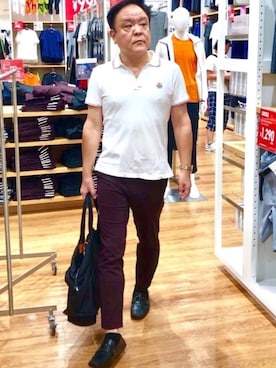 「アイテム（モカシン/デッキシューズ）」を使った、かつさん（メンズ・174cm・50代）の秋コーディネート