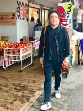 「Rodeo Crowns（ロデオクラウンズ）のアイテム（パーカー）」を使った、かつさん（メンズ・174cm）の秋コーディネート