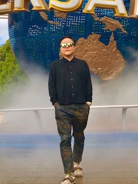 「アイテム（モカシン/デッキシューズ）」を使った、かつさん（メンズ・174cm・50代）の秋コーディネート
