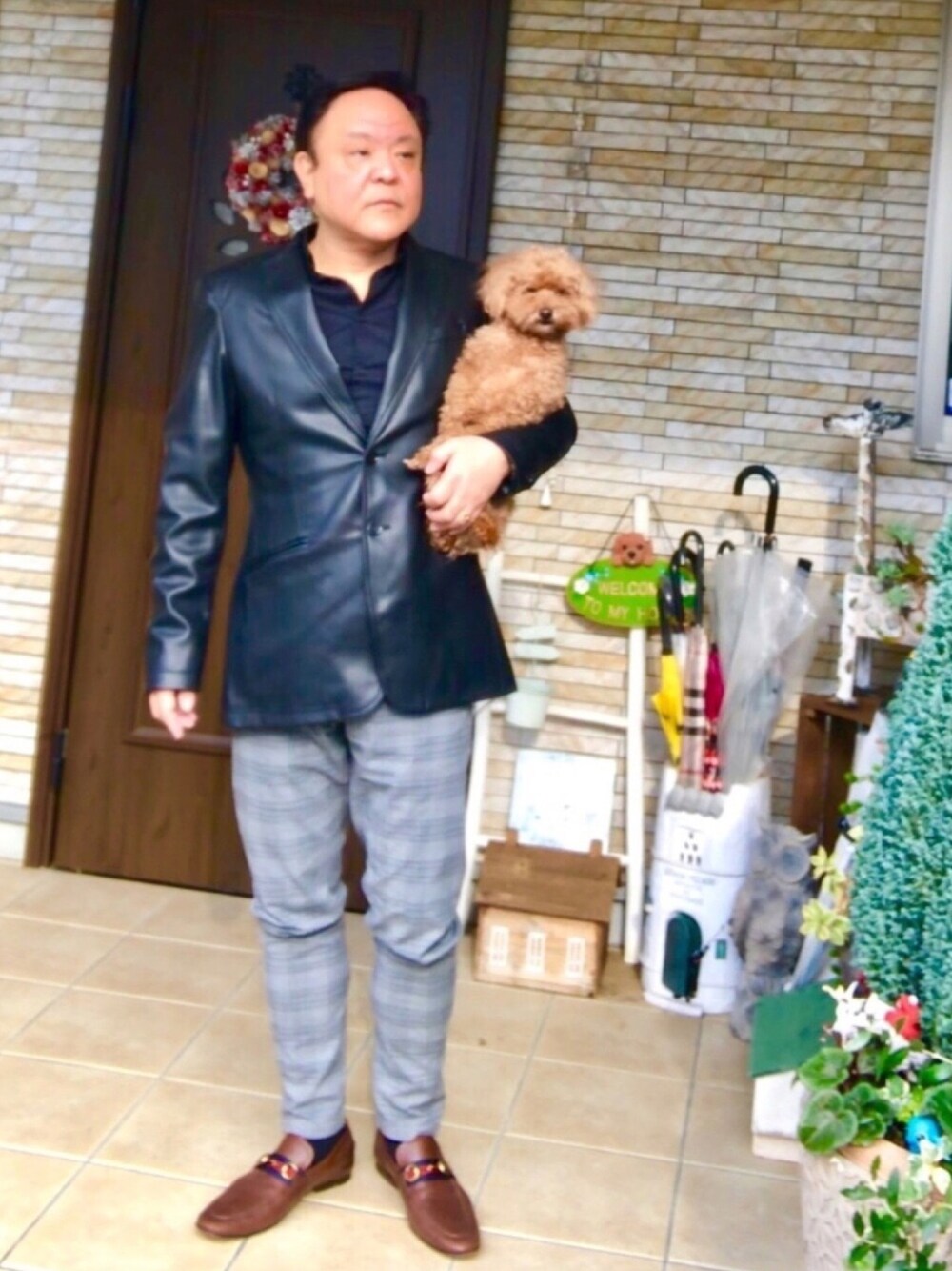 「2018マイベストコーデ、ロッキー長男、GUCCI、キレイめ、ビジネスカジュアル、ZARA、大人カジュアル」｜「ロッキー長男のアイテム（福袋/福箱、ゴールド系）」を使った、かつさん（メンズ・174cm）の冬コーディネートの1枚目の写真