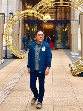 「アイテム（ナイロンジャケット）」を使った、かつさん（メンズ・174cm・50代）の冬コーディネート
