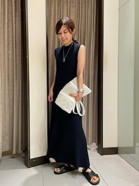 「arron（アローン）のアイテム」を使った、Noble 日本橋店 スタッフ1さん（レディース・163cm）の夏コーディネート