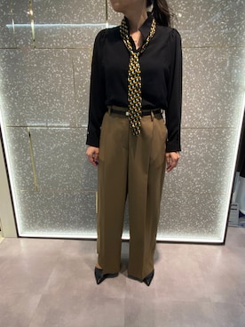 「NARACAMICIE（ナラカミーチェ）のアイテム（Shirts、ブラック系）」を使った、agmdtsk27さん（レディース・156cm）の秋コーディネート