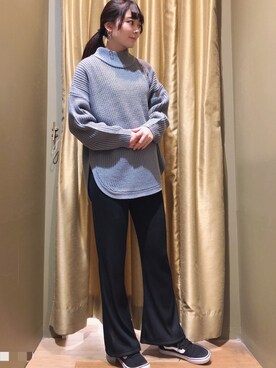 「Furryrate（ファーリーレート）のアイテム（パンツ）」を使った、ma☺︎さん（レディース・158cm）の秋コーディネート