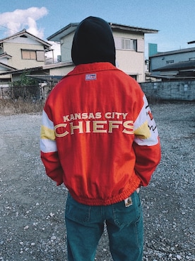 「carhartt」｜「アイテム（ナイロンジャケット）」を使った、tiggerさん（メンズ・172cm）の冬コーディネート