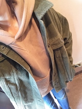 「Ungrid（アングリッド）のインディゴフレイドヘムストスリ（デニムパンツ）」を使った、asamiさん（レディース・150cm）の春コーディネート