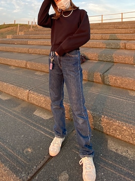 「リーバイス」｜kahoさん（レディース・161cm）の春コーディネート