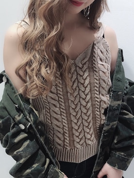 「envym_staff」｜「アイテム（デニムジャケット）」を使った、ENVYM_ERIKAさん（レディース・160cm）の冬コーディネート
