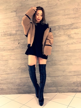 「ENVYM（アンビー）のアイテム（その他アウター）」を使った、ENVYM_ERIKAさん（レディース・160cm）の秋コーディネート