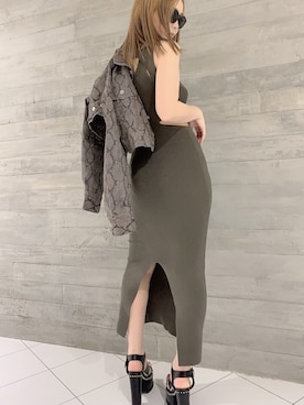 「envym_staff」｜「アイテム（カバーオール）」を使った、ENVYM_ERIKAさん（レディース・160cm）の春コーディネート