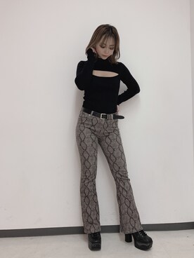「ENVYM（アンビー）のアイテム（トップス）」を使った、ENVYM_ERIKAさん（レディース・160cm）の秋コーディネート