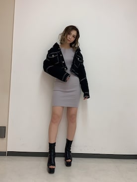 「envym_staff」｜「アイテム（ワンピース/ドレス）」を使った、ENVYM_ERIKAさん（レディース・160cm）の冬コーディネート