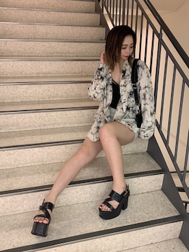 「ENVYM（アンビー）のアイテム（バッグ）」を使った、ENVYM_ERIKAさん（レディース・160cm）の春コーディネート