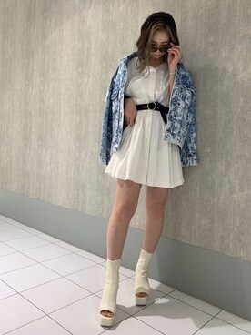 「envym_staff」｜「アイテム（ワンピース/ドレス）」を使った、ENVYM_ERIKAさん（レディース・160cm）の春コーディネート