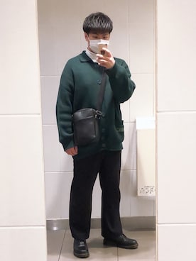 「REPIDO（リピード）のアイテム（パンツ）」を使った、ダ ソ ホ(相互)さん（メンズ・174cm）の冬コーディネート