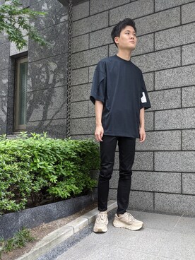 「LAD MUSICIAN（ラッドミュージシャン）のアイテム（チノパンツ）」を使った、tsuwatchさん（メンズ・175cm）の夏コーディネート