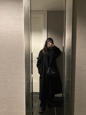 「UNIQLO（ユニクロ）のエクストラファインメリノリブタートルネックセーター（長袖）（ニット/セーター）」を使った、kさん（レディース・150cm）の冬コーディネート