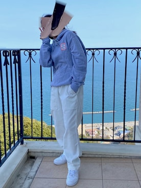 「Have a good time（ハバグッタイム）のアイテム（パーカー）」を使った、kさん（レディース・150cm）の春コーディネート