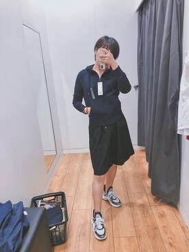 「UNIQUE（ユニーク）のアイテム（ジャケット/アウター）」を使った、Yuna & Peterさん（レディース・170cm）の秋コーディネート