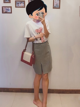 「日系极简」｜「アイテム（腕時計）」を使った、Yuna & Peterさん（レディース・170cm）の秋コーディネート