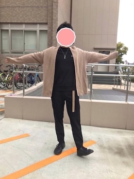 「平成最後のWEARISTAセンバツ」｜「アイテム（スウェット）」を使った、結城(相互〇)さん（メンズ・163cm）の春コーディネート