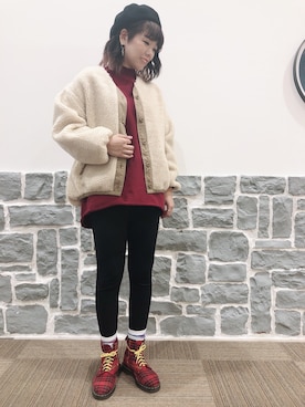 「アイテム（レッグウェア）」を使った、☺︎さいとを☺︎さん（レディース・174cm）の秋コーディネート