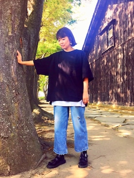 「Big John（ビッグジョン）のアイテム」を使った、☺︎さいとを☺︎さん（レディース・174cm）の春コーディネート