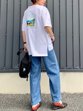 「アイテム（ボディバッグ/ウエストポーチ）」を使った、☺︎さいとを☺︎さん（レディース・174cm・30代）の夏コーディネート