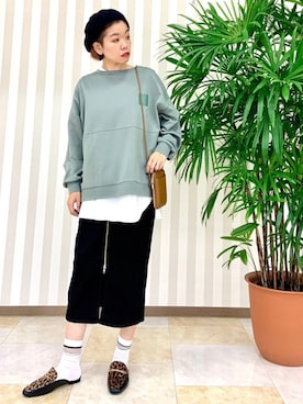 「くすみカラー」｜☺︎さいとを☺︎さん（レディース・174cm）の秋コーディネート