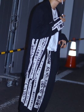 「Yohji Yamamoto（ヨウジヤマモト）のアイテム（テーラードジャケット）」を使った、彪さん（メンズ・168cm）の春コーディネート