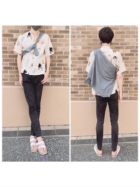「chuu（チュー）のアイテム」を使った、shoさん（メンズ・182cm）の夏コーディネート