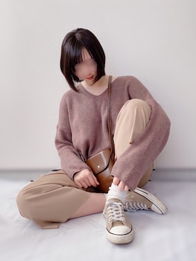 「ATTRANGS（アットランス）のアイテム」を使った、KANONさん（レディース・155cm）の冬コーディネート