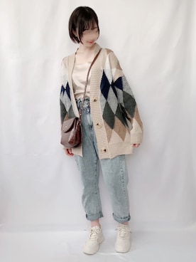 「JUNOAH」｜「アイテム（キャミソール）」を使った、KANONさん（レディース・154cm）の秋コーディネート
