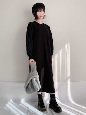 「アーバンリサーチ」｜「アイテム（ハンチング/ベレー帽）」を使った、KANONさん（レディース・154cm）の秋コーディネート