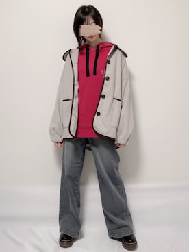 「apres jour（アプレジュール）のアイテム（ダウンジャケット/コート）」を使った、KANONさん（レディース・154cm）の秋コーディネート
