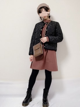 「GRL（グレイル）のアイテム（チュニック）」を使った、KANONさん（レディース・154cm）の冬コーディネート