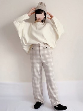 「mel（メル）のアイテム（トップス）」を使った、KANONさん（レディース・154cm）の冬コーディネート