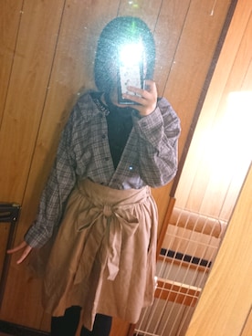 「Avail（アベイル）のアイテム（トップス、グレー系）」を使った、〇SHION○さん（レディース・153cm）の秋コーディネート