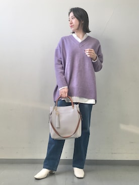 amoさん（レディース・158cm）の冬コーディネート