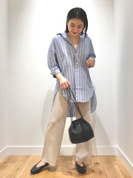 「URBAN RESEARCH DOORS（アーバンリサーチドアーズ）のアイテム（タンクトップ）」を使った、amoさん（レディース・158cm）の冬コーディネート