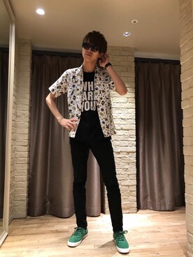 HYSTERIC GLAMOUR���~�l�G�X�g�X�b�v�ēc ��������̃o���O��/���X�g�o���h�u�iHYSTERIC GLAMOUR�b�q�X�e���b�N�O���}�[�j�v���g�����R�[�f�B�l�[�g