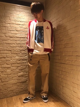 久米田 直樹さん（メンズ・184cm）の夏コーディネート