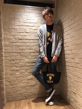 久米田 直樹さん（メンズ・184cm）の夏コーディネート